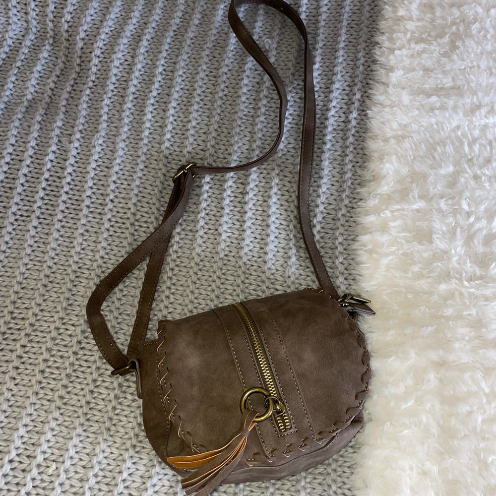 Cross body purse (blue gray )